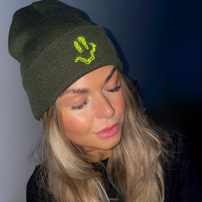 SMILEY Embroidery Beanie Hat - Hun Sauce