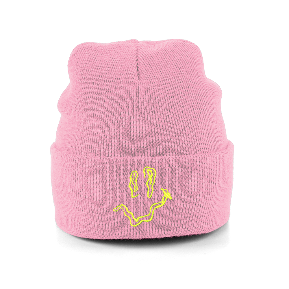 SMILEY Embroidery Beanie Hat - Hun Sauce