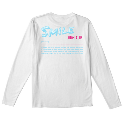 SMILE HIGH CLUB DEFINITION Long Sleeve T-Shirt - Hun Sauce