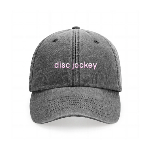 DJ Embroidery Cap - Hun Sauce - Black Washed Denim