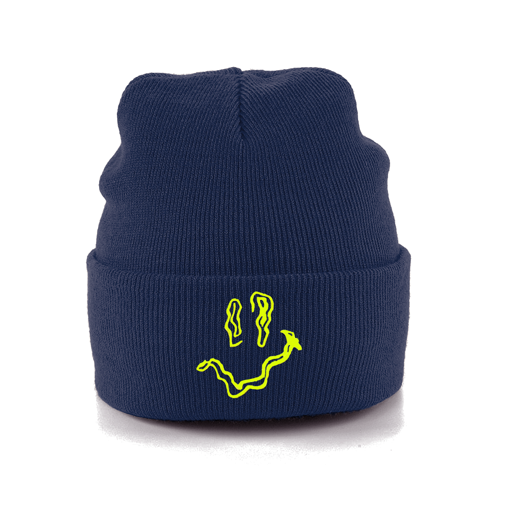 SMILEY Embroidery Beanie Hat - Hun Sauce