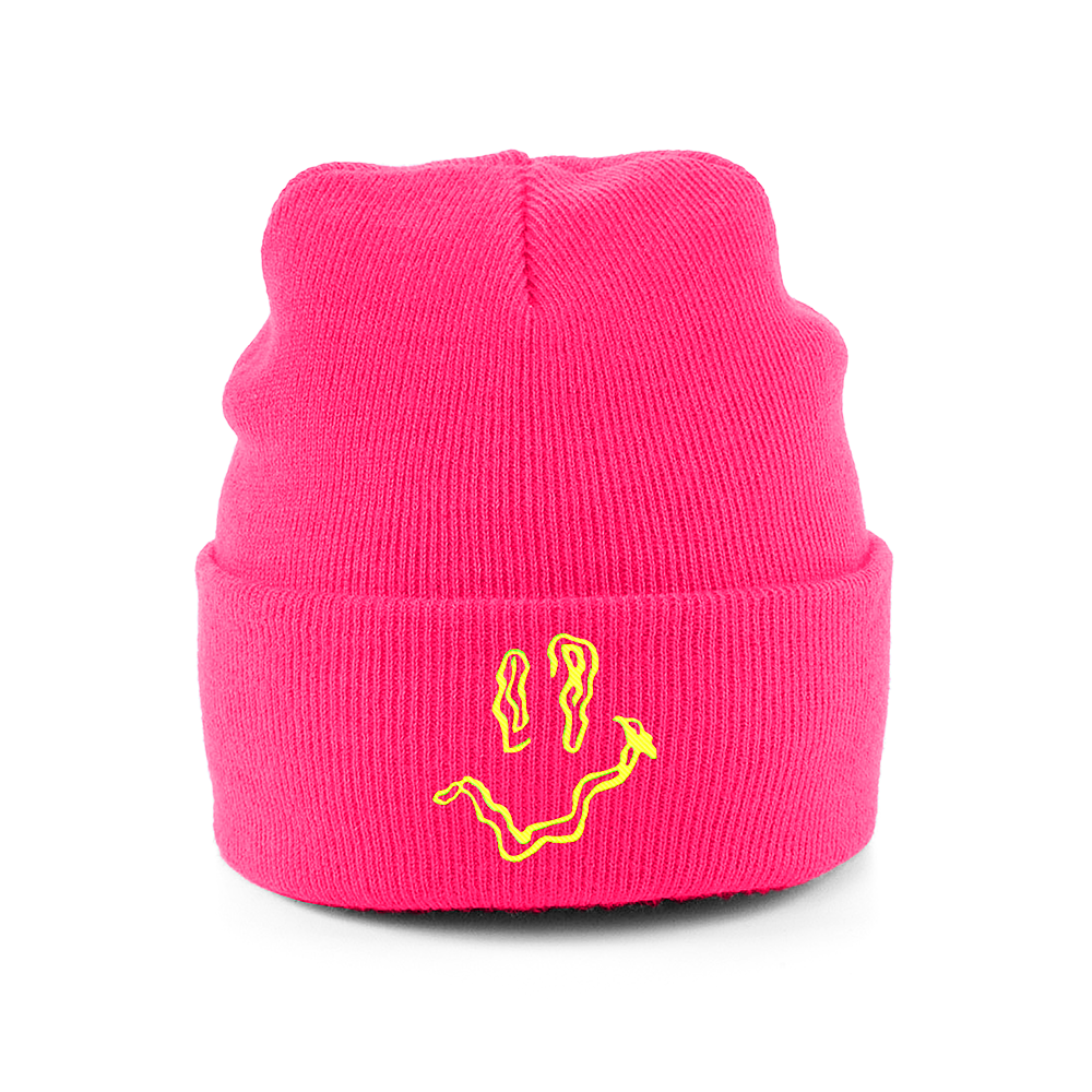 SMILEY Embroidery Beanie Hat - Hun Sauce