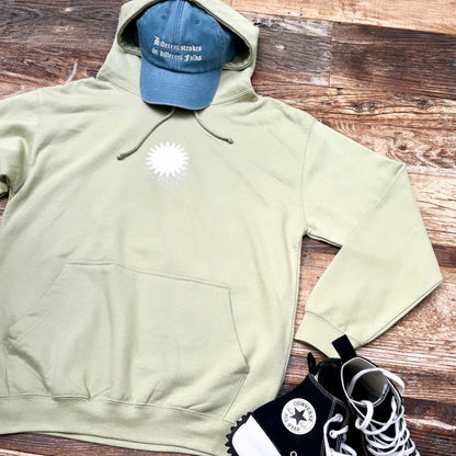 Converse, Streetwear Outfit. Pistachio Green Hoodie - Hun Sauce 