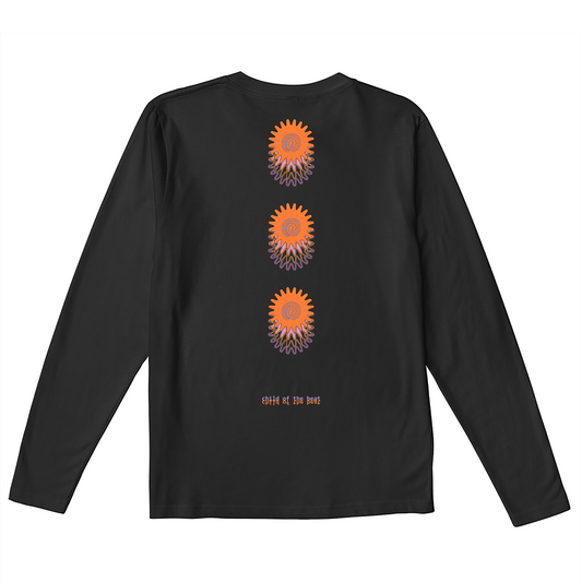 THE BEAT II Long Sleeve T-Shirt - Hun Sauce, graphic long sleeve illustration t-shirt, child of the beat - in black