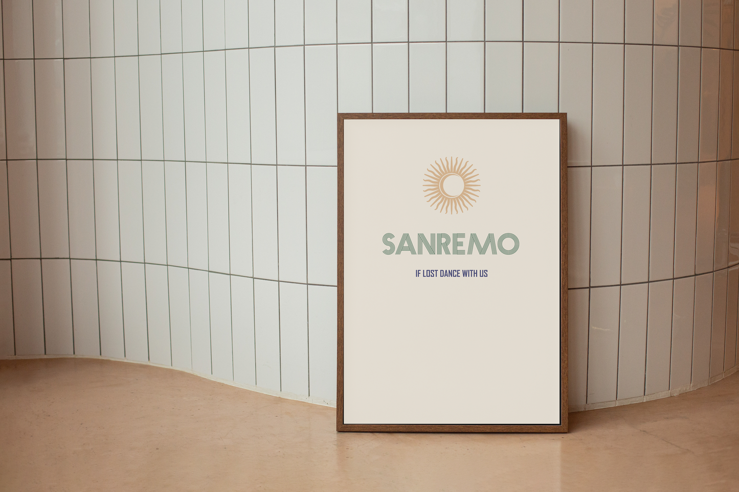 SANREMO Art Print by Hun Sauce. Retro, music inspired poster. Retro Poster for your home