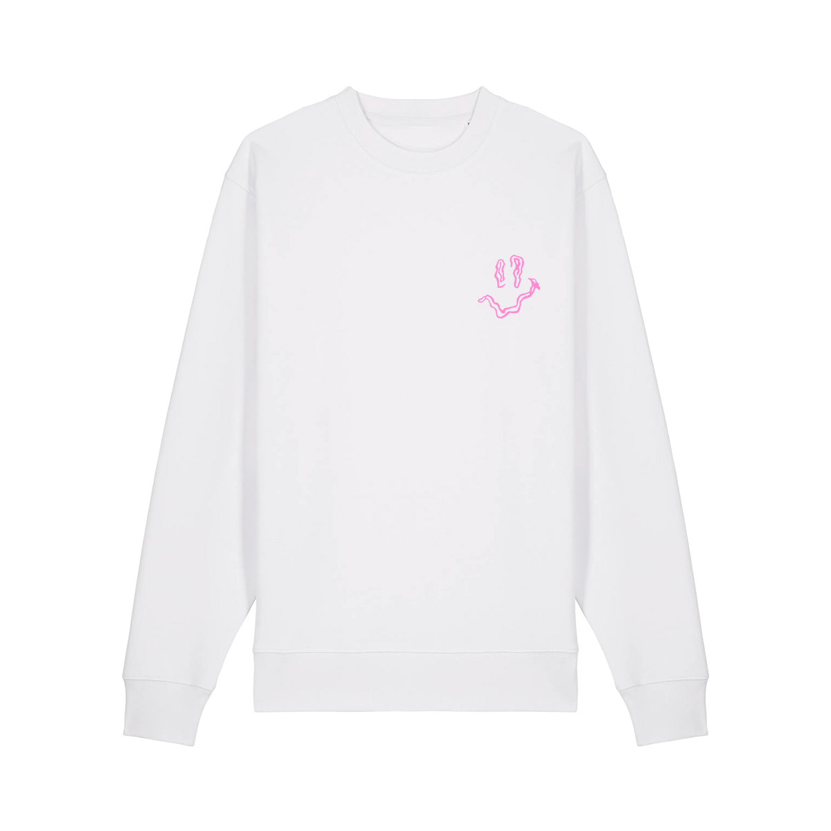 SMILE HIGH CLUB White Sweatshirt - Hun Sauce