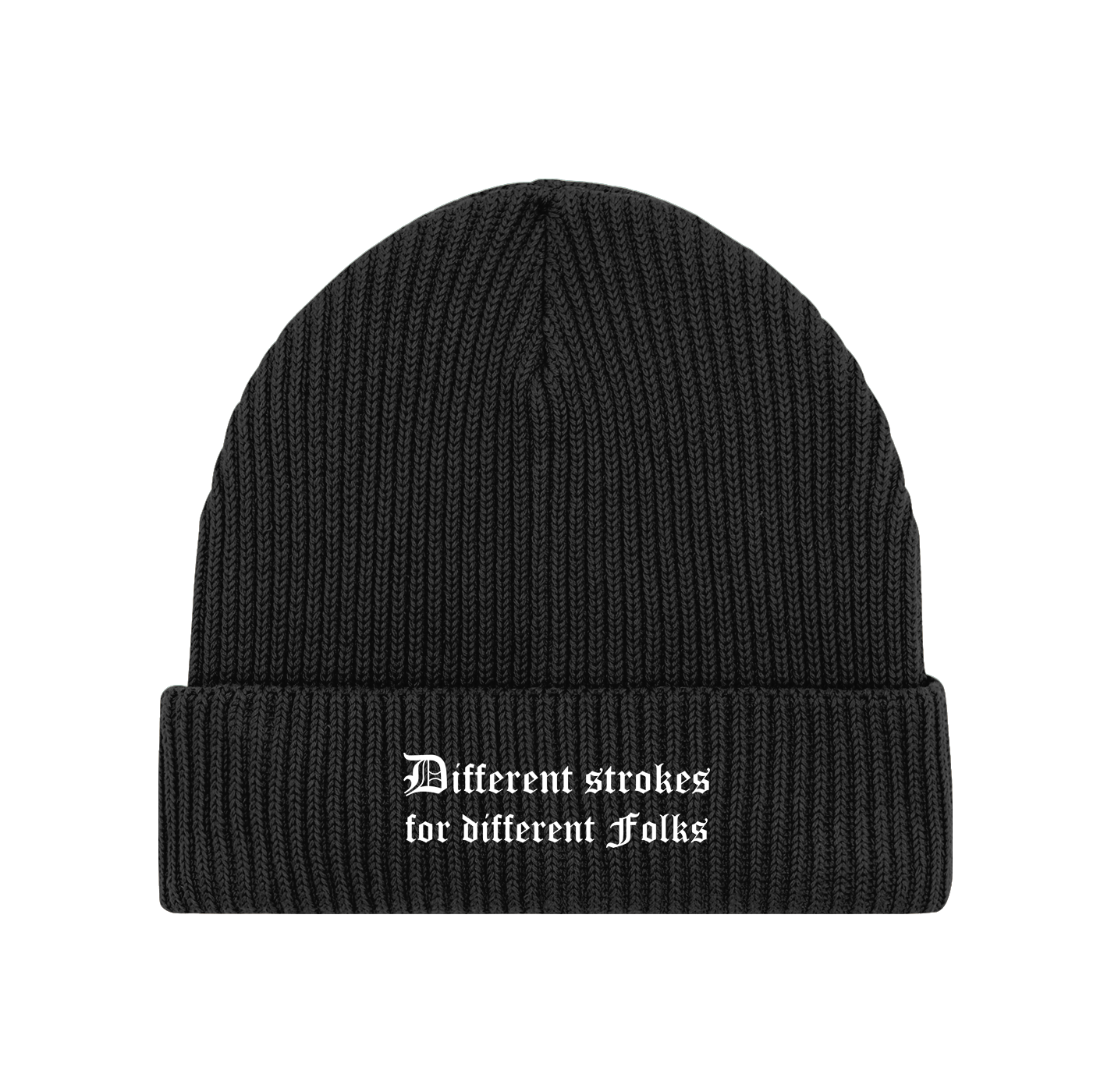 DIFFERENT FOLKS Embroidery Beanie Hat - Hun Sauce