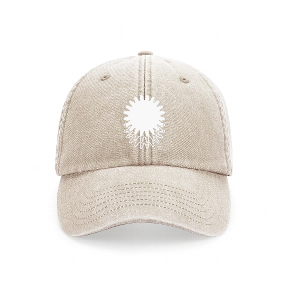 THE BEAT Embroidery Cream Cap - Hun Sauce - Streetwear Hat